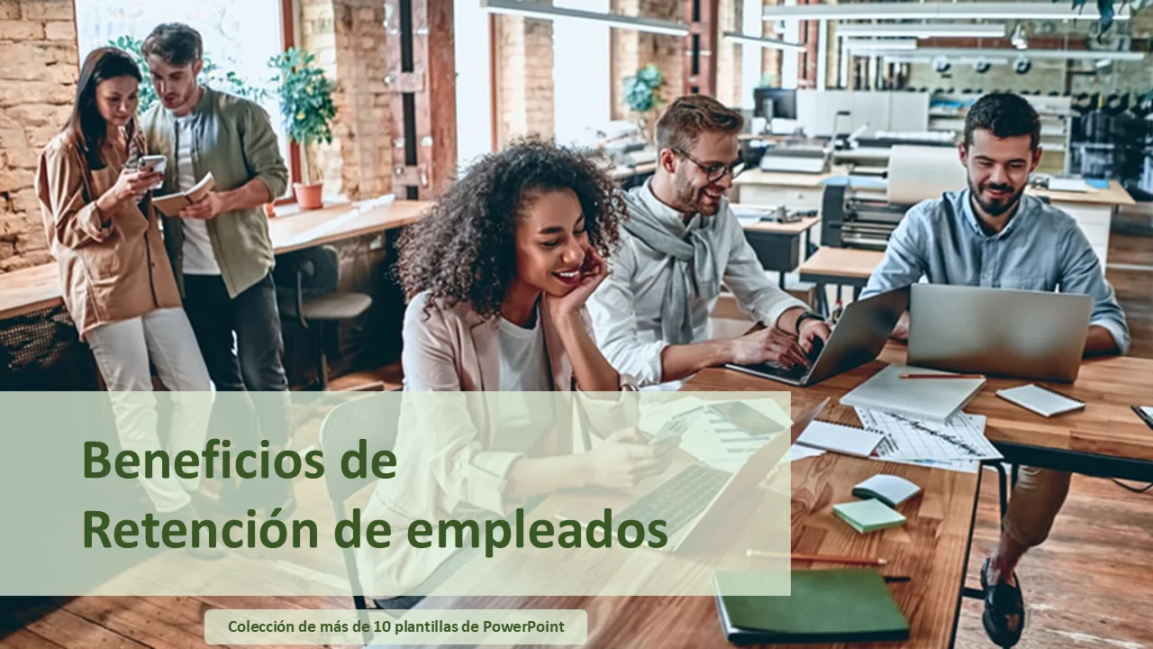 Plantilla de beneficios de retención de empleados | PowerPoint de gestión de recursos humanos