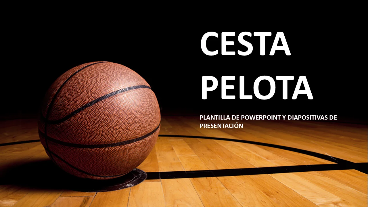 Plantilla de PowerPoint de baloncesto | Diapositivas de presentación con temas deportivos